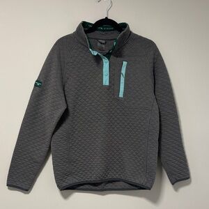 Woods Gray and Teal Pullover